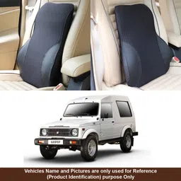 oshotto Black Fabric Car Pillow Cushion for Maruti Suzuki-picture-31