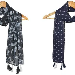 mss fashion Printed Chiffon Women Multicolor Stole, Scarf, Fancy Scarf image 1