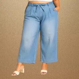 novio Women Loose Fit High Rise Blue Jeans-picture-14
