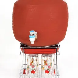 orbix Matka Stand With Tray for Round Base Water Pot Can| Matki/Ghada/Pot Stand Watermeter-picture-27
