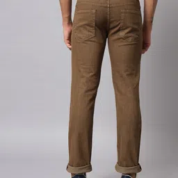 studio nexx Men Regular Mid Rise Brown Jeans image 4