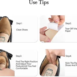 rtenterprise Shoe Heel Inserts for Women and Men, 6 Pairs Self-Adhesive Foot Care Protector Supporter image 4