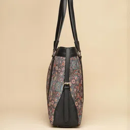 Anouk Floral Printed PU Structured Tote Bag image 3