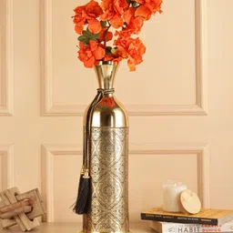 HEAVEN HOME'S BY V DECORE Black Printed Iron Vases-picture-36