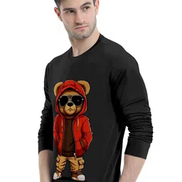 Triptee Men Printed Pure Cotton Applique T-shirt image 4