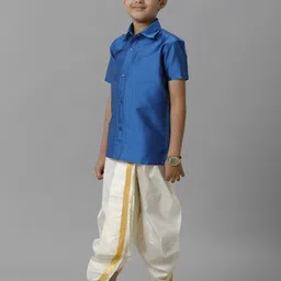 Ramraj Boys Shirt with Dhoti Pants image 3