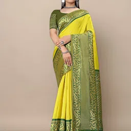 Aldwych Ethnic Motifs Zari Banarasi Saree-picture-39