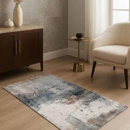 OBSESSIONS Grey Abstract Printed Ecological Water Repellent Antistatic Bedside Runner-picture-16