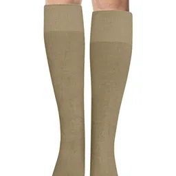 MUKHAKSH Unisex Beige Socks image 1
