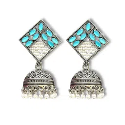 ANTICO Diamond Shaped Jhumkas Earrings image 2