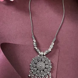 Anouk German Silver Silver-Plated Necklace-picture-11