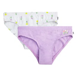 You Got Plan B Girls Printed Pack Of 2 Cotton Briefs UGLW-Tulip-8-10-picture-49