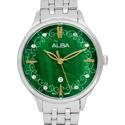 Alba Women Printed Dial & Stainless Steel Bracelet Style Straps Analogue Watch AH7CR7X1-image-45