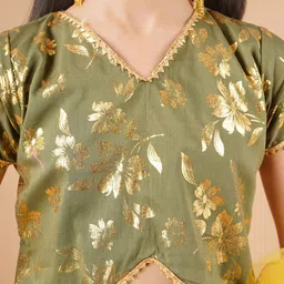 Unique Designers Girls Printed Ready to Wear Lehenga & Blouse With Dupatta image 2