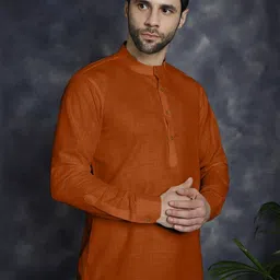 ZELINCO Men Thread Work Kurta-picture-22