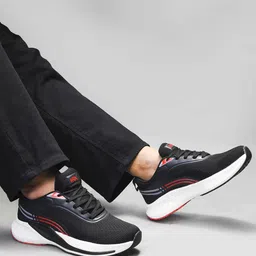 HRX by Hrithik Roshan Men Mesh Lace-Ups Running Shoes image 2