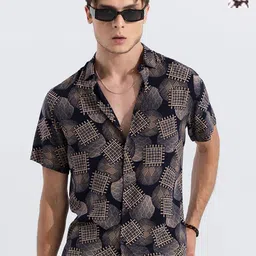TIGER SNAKE Pack Of 2 Ethnic Motifs Printed Comfort Fit Casual Shirts-image-34