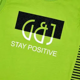 Gini and Jony Boys Typography Printed T-shirt image 2