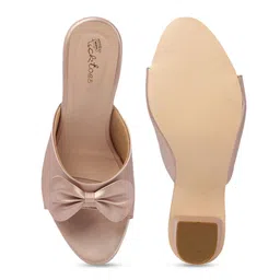 Picktoes Women Bow Detail Block Heel Open Toe Sandals image 5