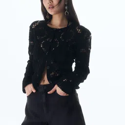 H&M High Denim Shorts image 1