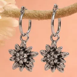 Forever Glam by Pantaloons Floral Drop Earrings-picture-30