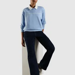 Tommy Hilfiger Women Typography Printed Sweatshirt-picture-32