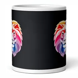 Mr UVD White Graphic Printed Matte Ceramic Mug-350ml image 2