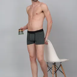 Cantabil Pack of 2 Striped Trunks MBRF00039_OLIVE-Olive image 4