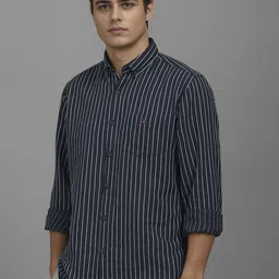 Louis Philippe Sport Men Vertical Striped Casual Shirt image 5