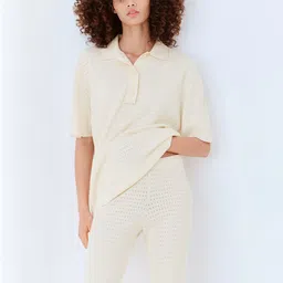 H&M Pointelle-Knit Polo Shirt-picture-36