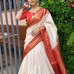 Vastravatika Ethnic Motifs Woven Design Zari Kanjeevaram Saree-picture-43