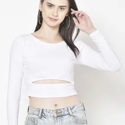 Moda Rapido Cotton Crop Top-picture-23