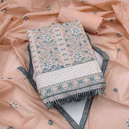 KIMISHA Floral Embroidered Unstitched Dress Material-picture-36