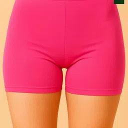 CKARFE Women Pack of 2 Slim Fit Cycling Cotton Sports Shorts-image-10