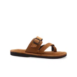 Apratim Men T-Strap Flats with Buckles image 3