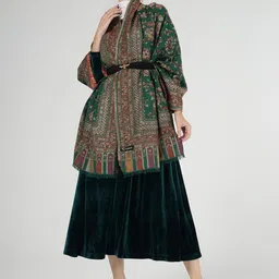 PASHMAL INDIA PRIVATE LIMITED Women Floral Woven Design Shawl image 5