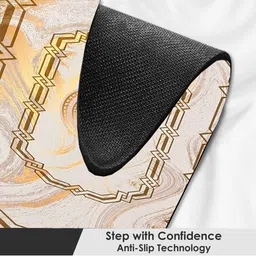 IVAZA Soft Peach Anti Slip 550 gsm Bath Rugs image 3