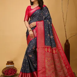 HI FI NX Leheriya Silk Cotton Kanjeevaram Saree image 2