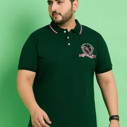 bigbanana Plus Size Polo Collar Cotton T-shirt-picture-32