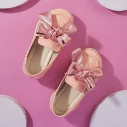 SHOESFORJUNIORS Girls Textured Slip-On Loafers-image-1