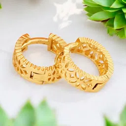 SHREE KRISHNA SHOPPING Gold-Plated Brass Earrings image 1
