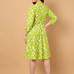 Azira Women Print Fit & Flare Midi Dress image 3