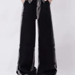 KPOP Women Colourblocked Printed Original Trousers-image-17
