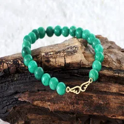 Nirvana Unisex Gold-Plated Crystals Amazonite Angel Wing Charm Bracelet-picture-37