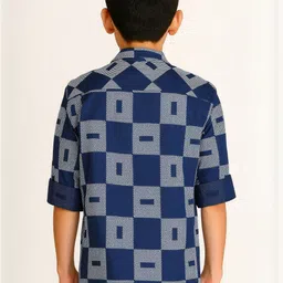 CAVIO Boys Comfort Tartan Checks Checked Casual Shirt image 3