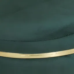 Shadowkart Green Wooden Round Shaped Pouffe Ottomans image 2