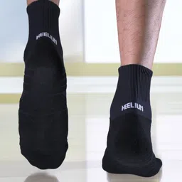 Heelium Unisex Pack Of 3 Striped Above Ankle Length 3X Tougher & Durable Athletic Socks image 3