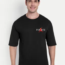 BENNY BROOKS Graphic Printed Oversized Cotton T-shirt-image-34