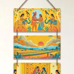 ArtVibes Ethnic Printed Royal Couple Designer Wall Hanging image 4
