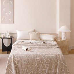 JC HOME Khaki AC Room 233 GSM Single Bed Quilt-picture-14